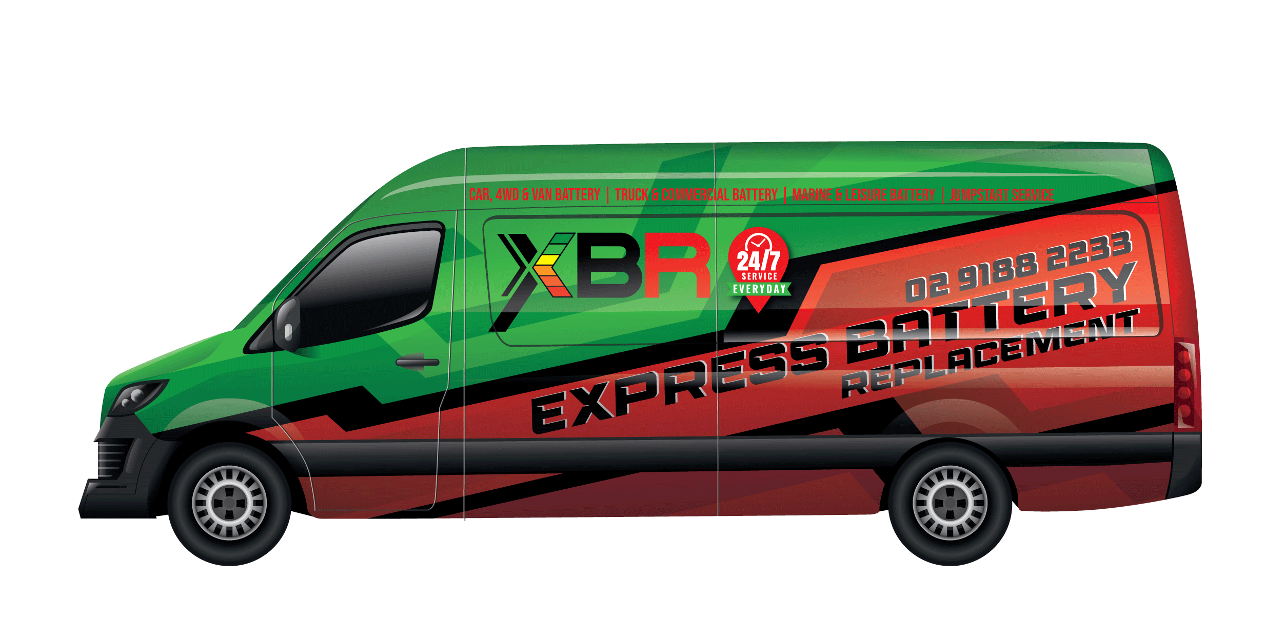 Express Battery Replacement service van